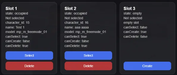 FiveMでキャラクター枠を作る【slotと論理削除の基準を決めます】